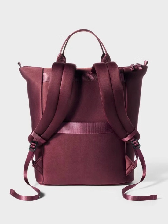 Stylish Wine-Colored Tote Backpack
